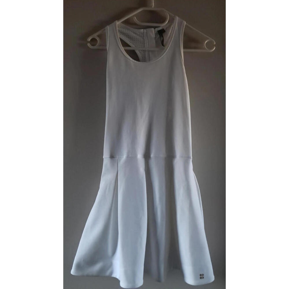 Sweaty Betty white skater dress Small